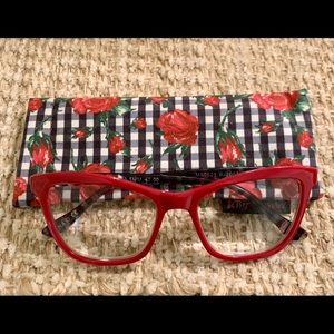 SOLD!!  Betsey Johnson Red Readers